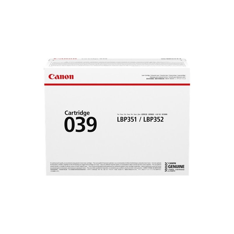 ORIGINAL Canon toner nero 039 0287C001 ~11000 Seiten