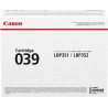 ORIGINAL Canon toner nero 039 0287C001 ~11000 Seiten