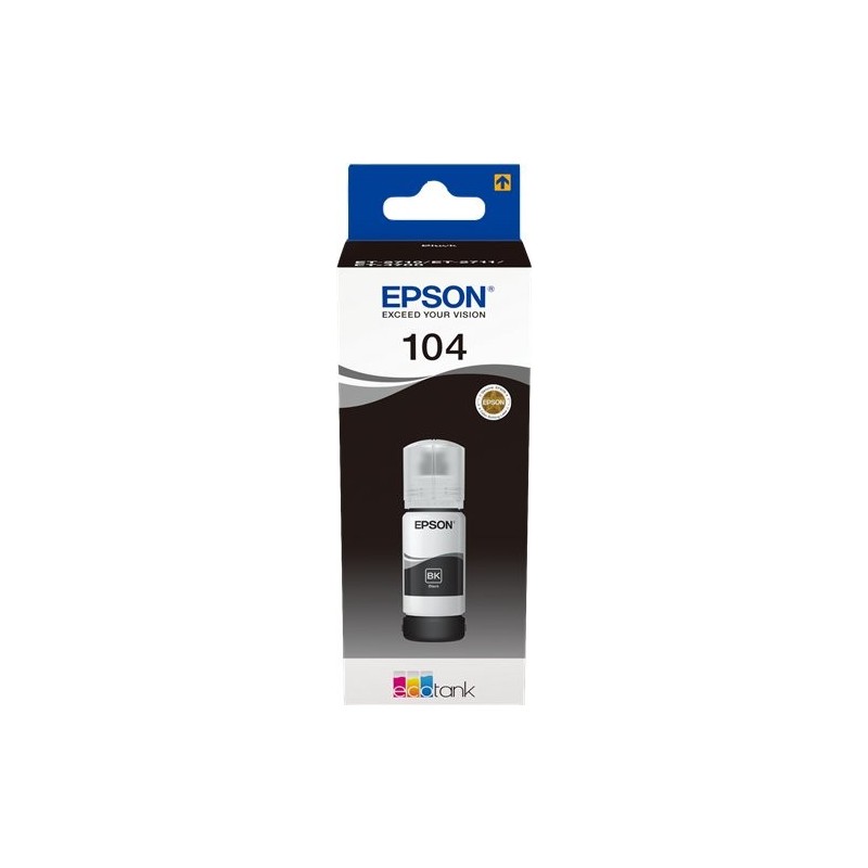 ORIGINAL Epson Cartuccia d'inchiostro nero C13T00P140 104 ~4500 Seiten 65ml