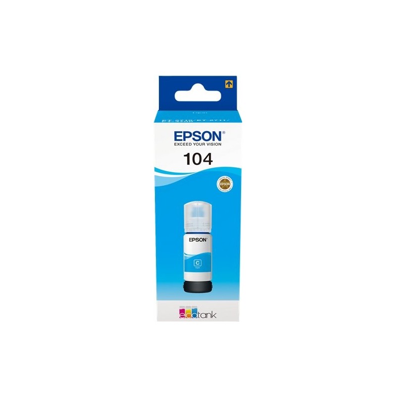 ORIGINAL Epson Cartuccia d'inchiostro ciano C13T00P240 104 ~7500 Seiten 65ml