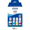ORIGINAL Epson Multipack nero / ciano / magenta / giallo C13T03R640 102 ~21000 Seiten 70ml 102 EcoTank 4-colour Multipack
