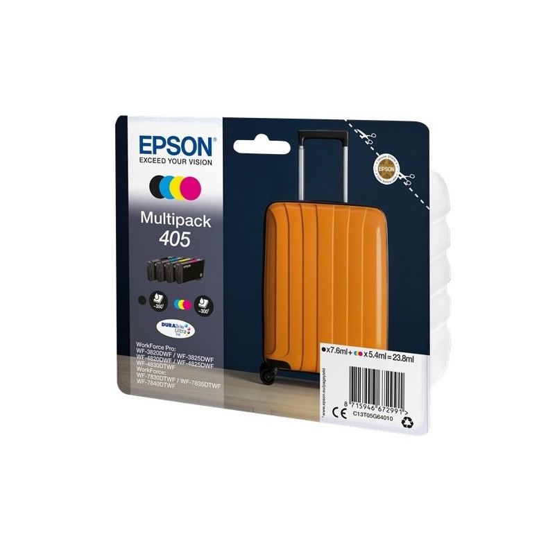 ORIGINAL Epson Multipack nero / ciano / magenta / giallo C13T05G64010 405 ~1250 Seiten