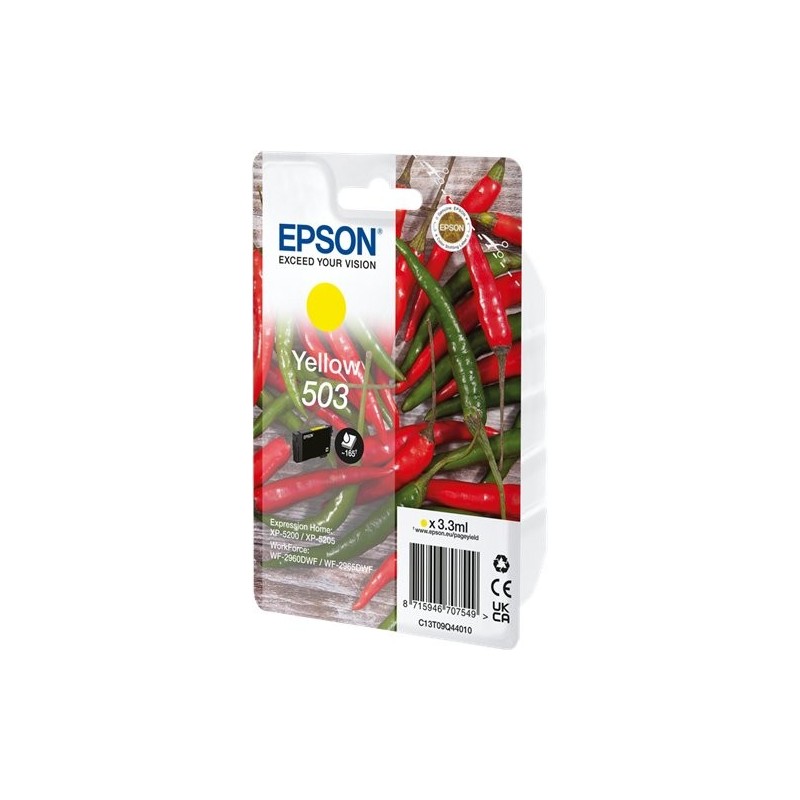 ORIGINAL Epson Cartuccia d'inchiostro giallo C13T09Q44010 503 ~165 Seiten 3,3ml