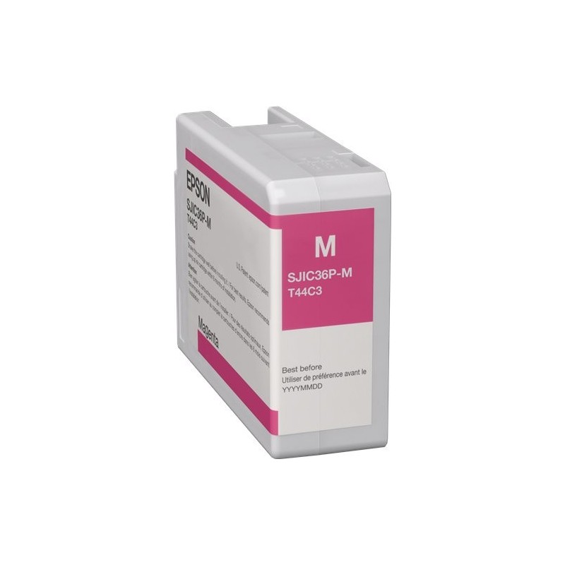 ORIGINAL Epson Cartuccia d'inchiostro magenta C13T44C340 SJIC36P-M 80ml