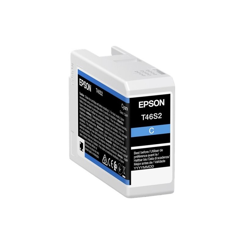 ORIGINAL Epson Cartuccia d'inchiostro ciano C13T46S200 T46S2 25ml