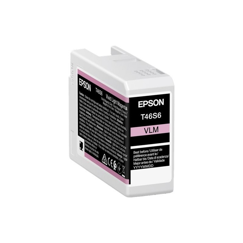 ORIGINAL Epson Cartuccia d'inchiostro magenta (chiaro) C13T46S60N T46S6 25ml