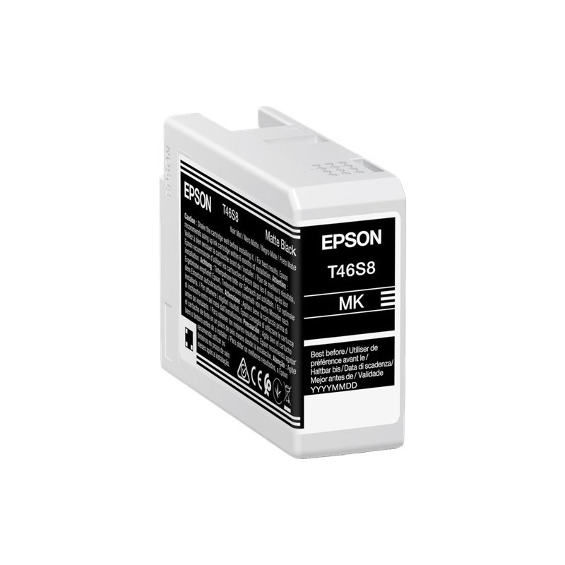 ORIGINAL Epson Cartuccia d'inchiostro Nero (opaco) C13T46S80N T46S8 25ml
