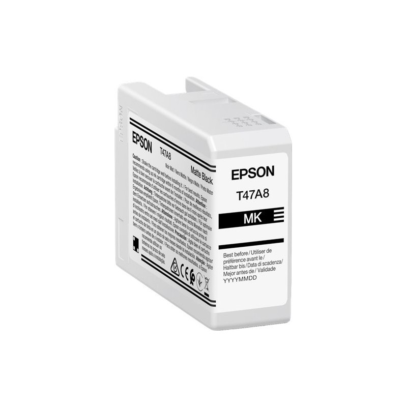 ORIGINAL Epson Cartuccia d'inchiostro Nero (opaco) C13T47A80N T47A8 50ml