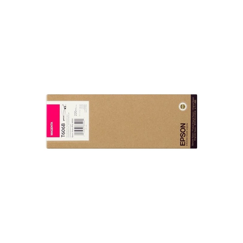 ORIGINAL Epson Cartuccia d'inchiostro magenta C13T606B00 T606B 220ml