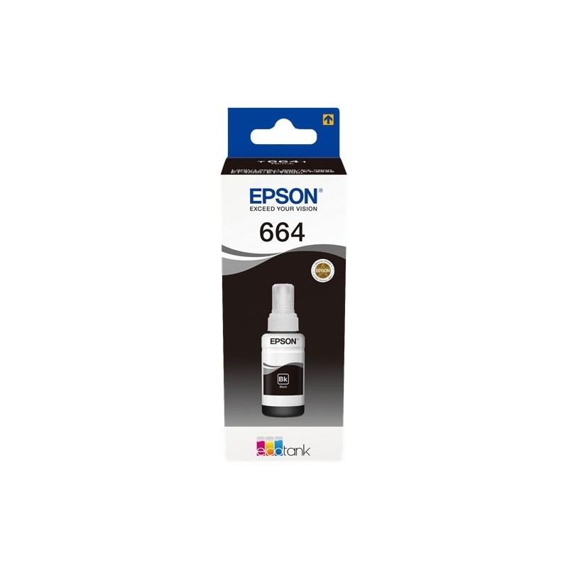ORIGINAL Epson Cartuccia d'inchiostro nero C13T664140 664 ~4500 Seiten 70ml