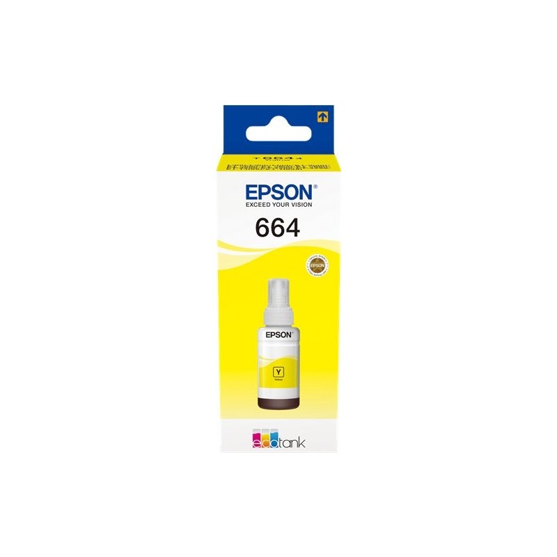 ORIGINAL Epson Cartuccia d'inchiostro giallo C13T664440 664 ~7500 Seiten 70ml