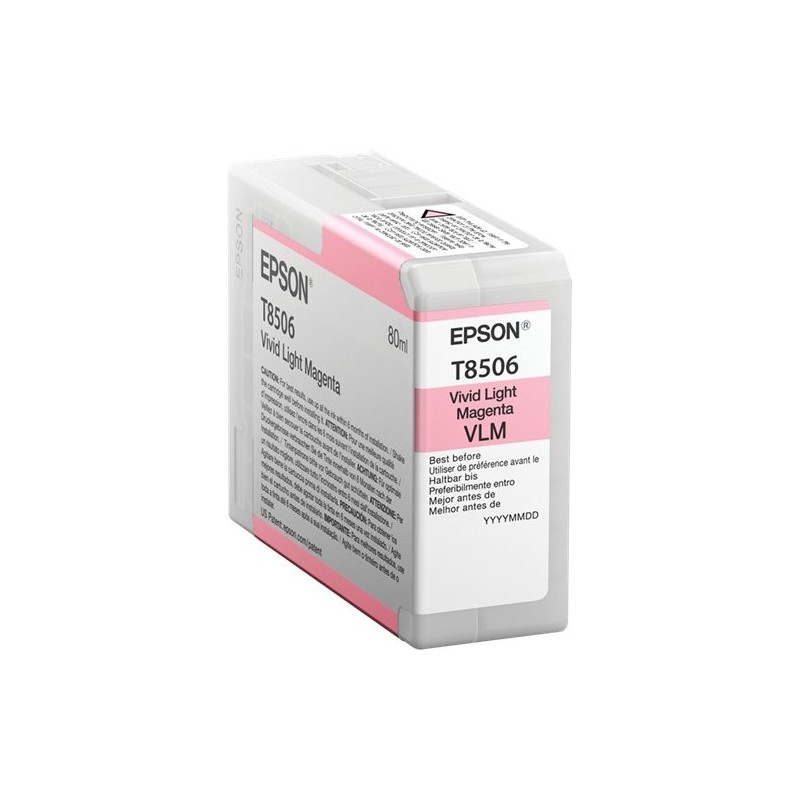 ORIGINAL Epson Cartuccia d'inchiostro magenta (chiaro) C13T85060N T8506 80ml
