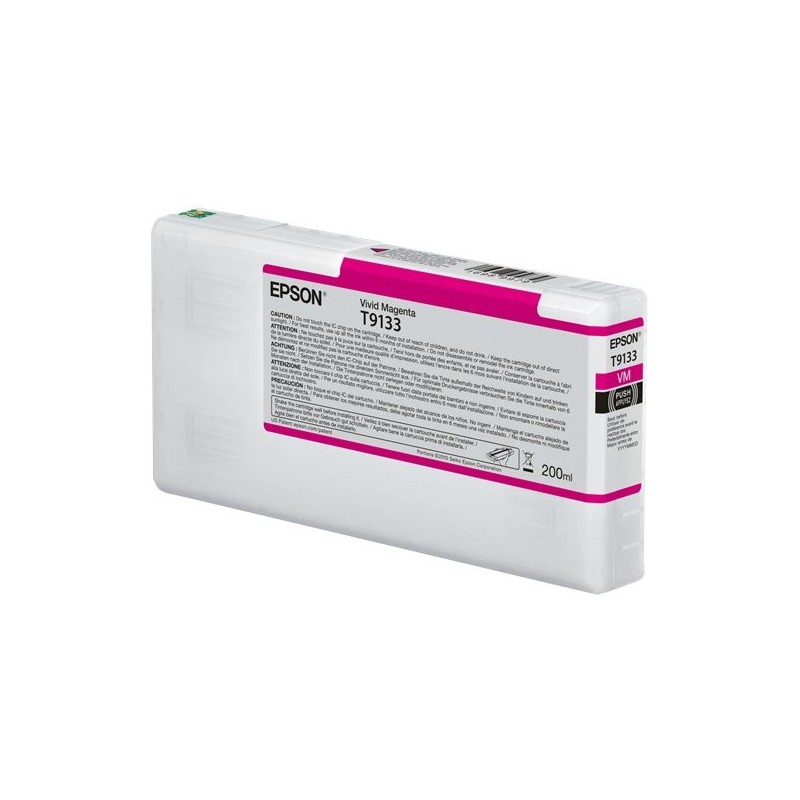 ORIGINAL Epson Cartuccia d'inchiostro magenta C13T91330N T9133 200ml
