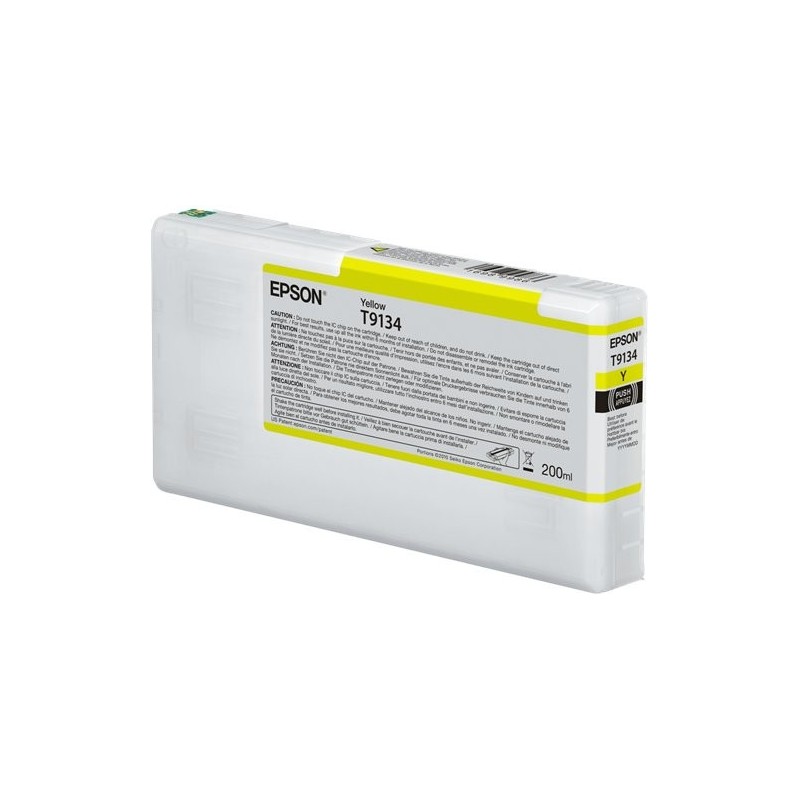 ORIGINAL Epson Cartuccia d'inchiostro giallo C13T913400 T9134 200ml