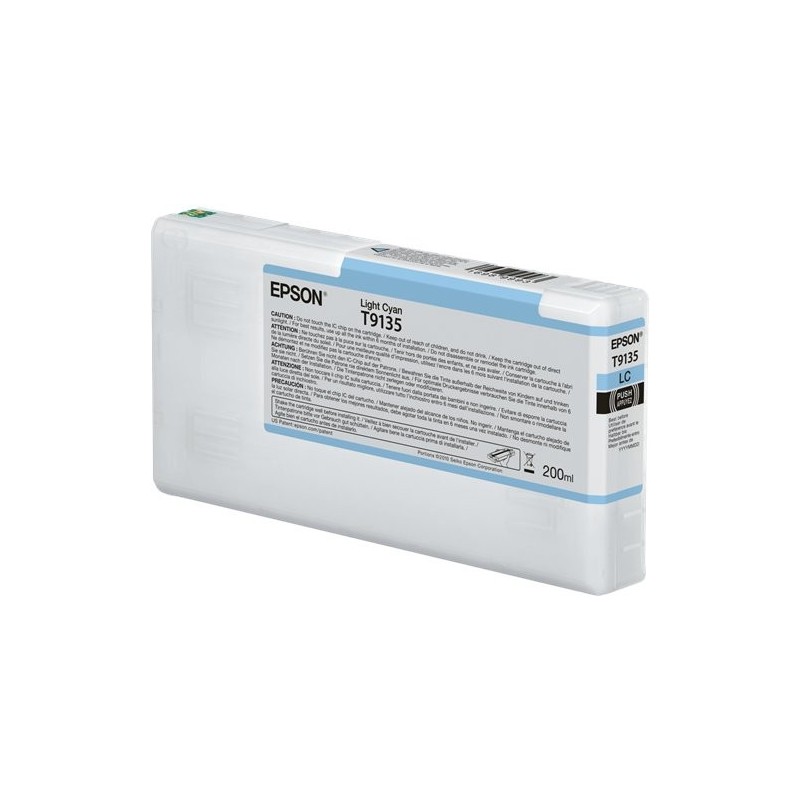 ORIGINAL Epson Cartuccia d'inchiostro ciano (chiaro) C13T913500 T9135 200ml