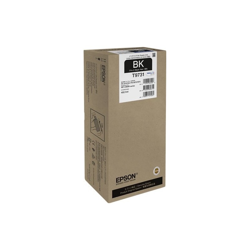 ORIGINAL Epson Cartuccia d'inchiostro nero C13T97310N T9731 ~22500 Seiten 402,1ml