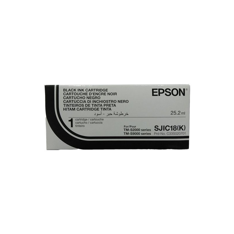 ORIGINAL Epson Cartuccia d'inchiostro nero C33S020701 SJIC18(K) 25,2ml