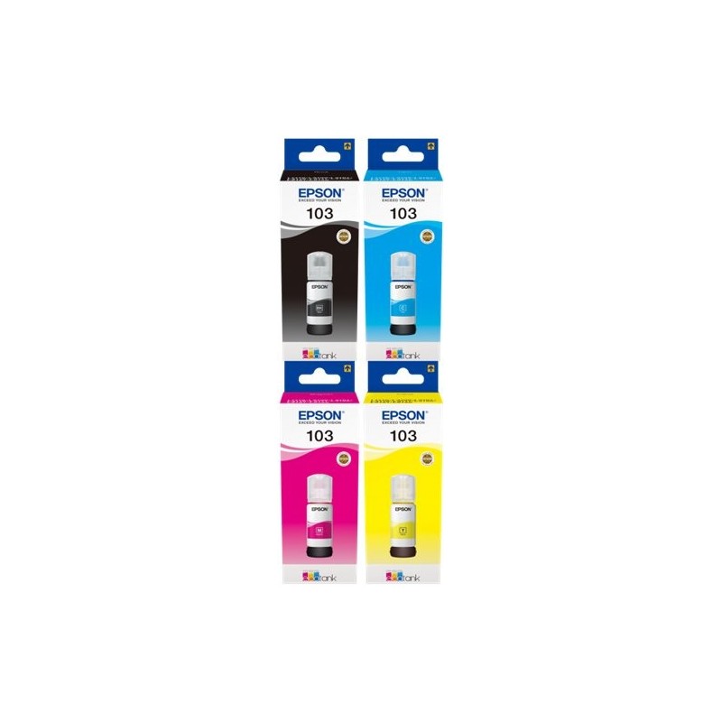 ORIGINAL Epson Multipack nero / ciano / magenta / giallo T00S MCVP 103 ~18000 Seiten