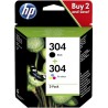 ORIGINAL HP Multipack nero / differenti colori 3JB05AE 304 ~220 Seiten