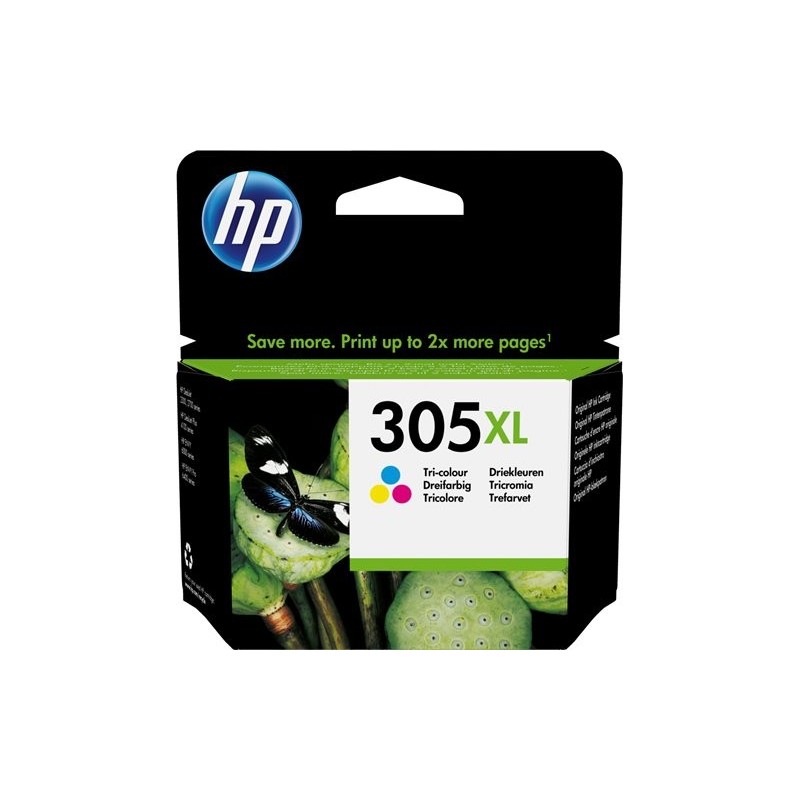 ORIGINAL HP Cartuccia d'inchiostro differenti colori 3YM63AE 305 XL ~200 Seiten