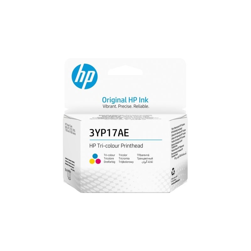 ORIGINAL HP Testina per stampa ciano / magenta / giallo 3YP17AE Testina di stampa in tricromia HP Ink Tank