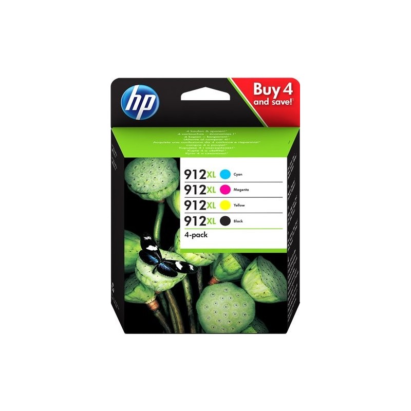 ORIGINAL HP Multipack nero / ciano / magenta / giallo 3YP34AE MCVP 912 XL ~3300 Seiten