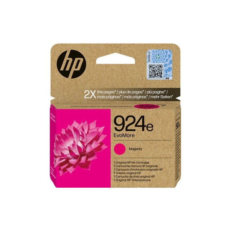ORIGINAL HP Cartuccia d'inchiostro magenta 4K0U8NE 924e ~800 Seiten