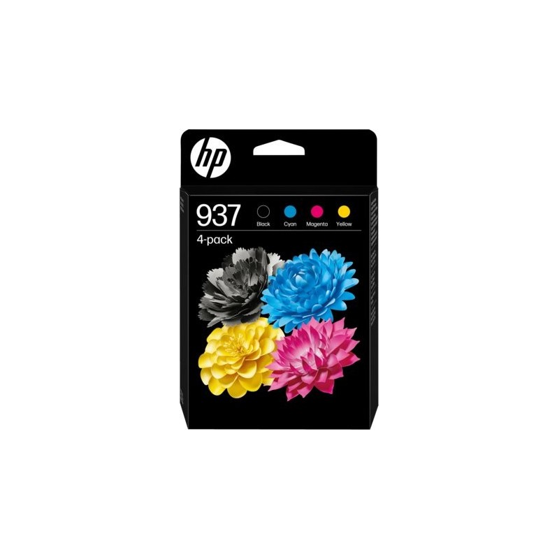 ORIGINAL HP Multipack nero / ciano / magenta / giallo 6C400NE 937 ~3650 Seiten 937 CMYK Original Ink Cartridge 4-Pack