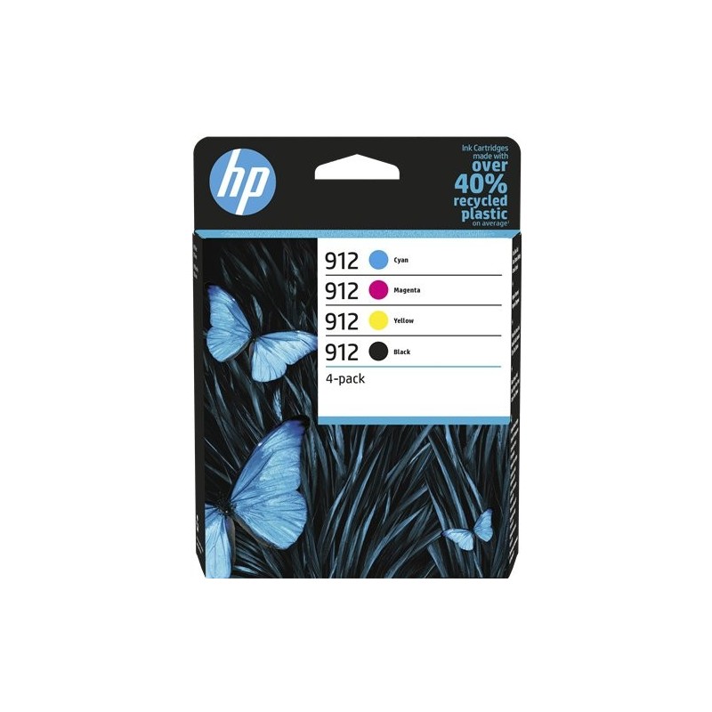 ORIGINAL HP Multipack nero / ciano / magenta / giallo 6ZC74AE 912 ~1245 Seiten