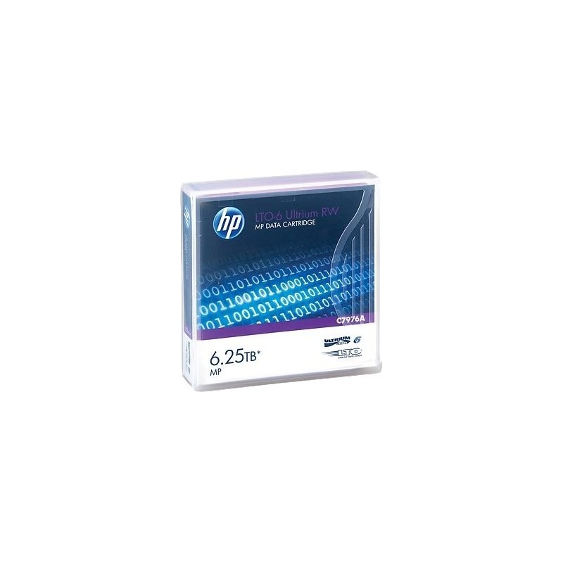 ORIGINAL HP Accessori per computer C7976A LTO-6 Ultrium 2.5/6,25TB Cartridge HP LTO-6 Ultrium 6.25TB MP RW Data Cartridge