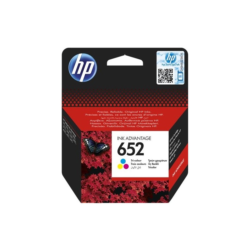 ORIGINAL HP Cartuccia d'inchiostro differenti colori F6V24AE 652 ~200 Seiten