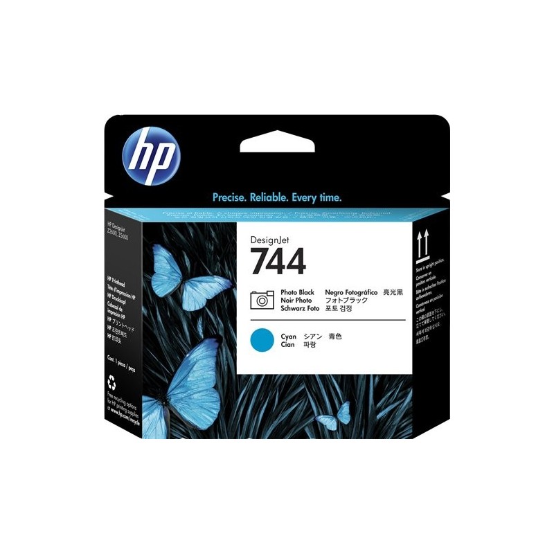 ORIGINAL HP Testina per stampa Nero (Foto) / ciano F9J86A 744