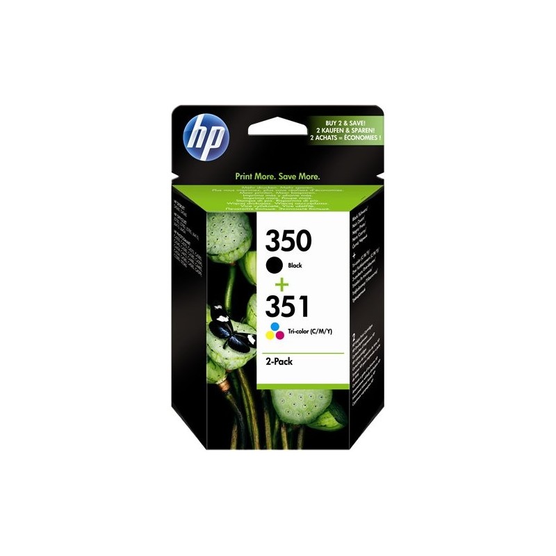 ORIGINAL HP Multipack nero / differenti colori SD412EE 350+351 ~370 Seiten