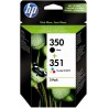 ORIGINAL HP Multipack nero / differenti colori SD412EE 350+351 ~370 Seiten