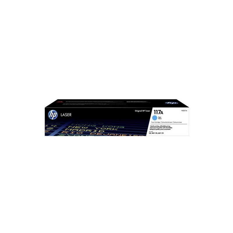 ORIGINAL HP toner ciano W2071A 117A ~700 Seiten