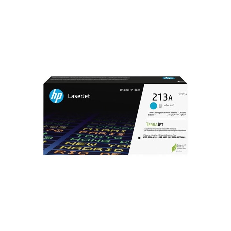 ORIGINAL HP toner ciano W2131A 213A ~3000 Seiten Cartuccia toner originale ciano LaserJet HP 213A