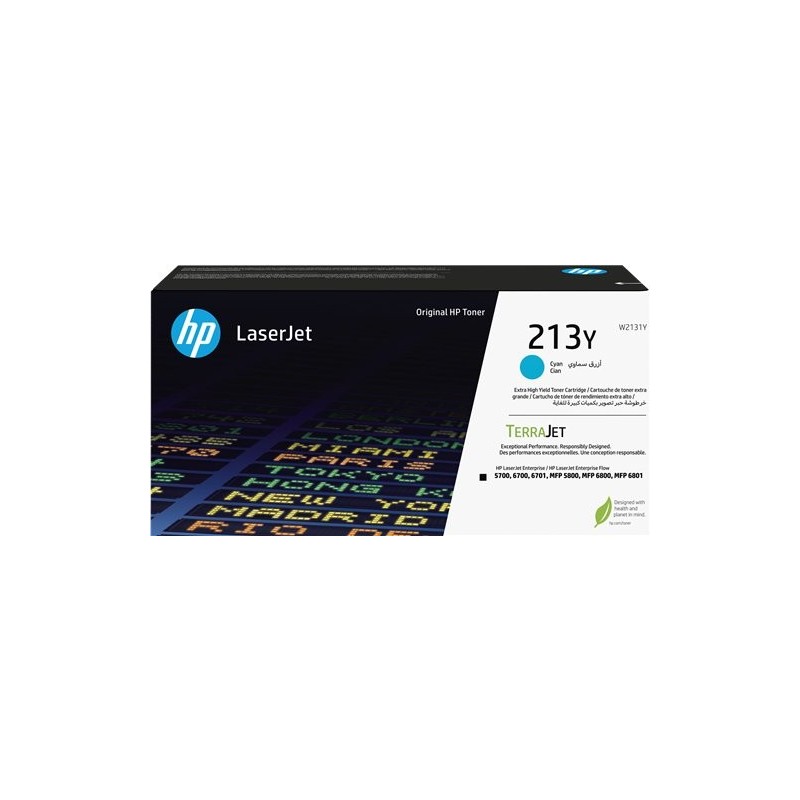 ORIGINAL HP toner ciano W2131Y 213Y ~12000 Seiten Cartuccia toner originale ciano ad altissima capacità LaserJet HP 213Y