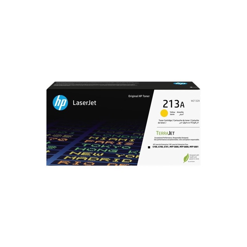 ORIGINAL HP toner giallo W2132A 213A ~3000 Seiten Cartuccia toner originale giallo LaserJet HP 213A