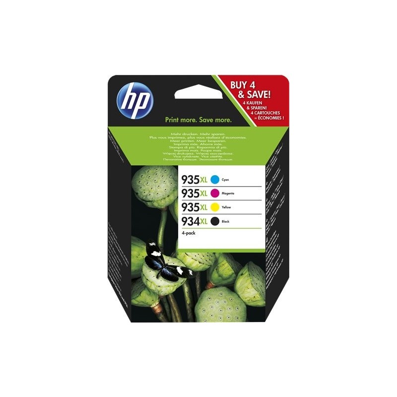 ORIGINAL HP Multipack nero / ciano / magenta / giallo X4E14AE MCVP 934XL+935XL ~3475 Seiten