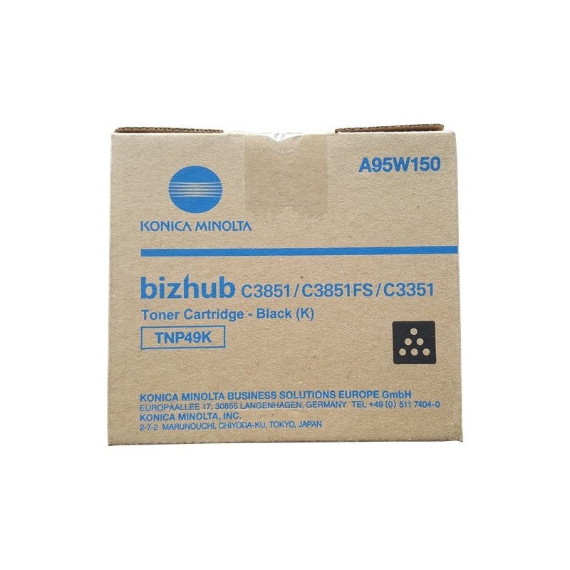 ORIGINAL Konica Minolta toner nero A95W150 TNP49K ~13000 Seiten