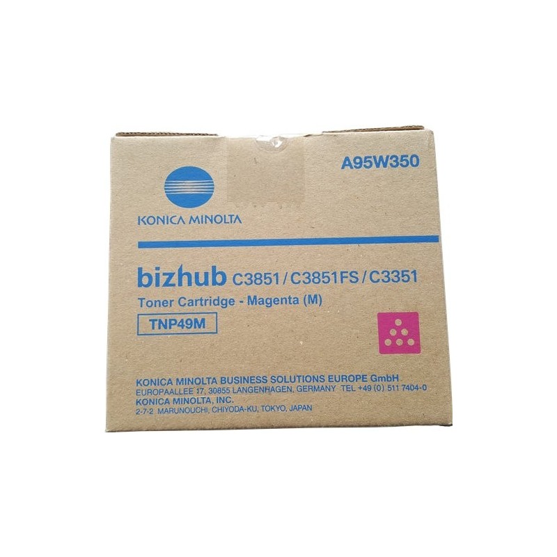 ORIGINAL Konica Minolta toner magenta A95W350 TNP49M ~12000 Seiten