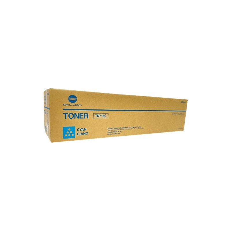 ORIGINAL Konica Minolta toner ciano ACP8450 TN-715C ~45000 Seiten