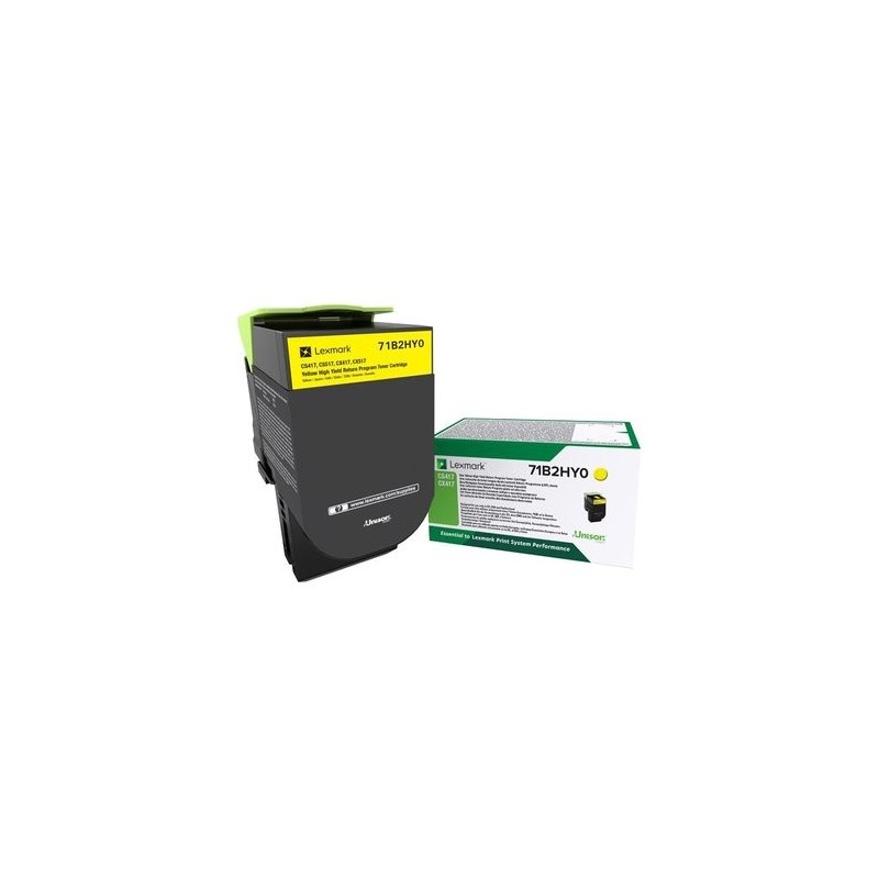 ORIGINAL Lexmark toner giallo 71B2HY0 CS/CX417/517 ~3500 Seiten