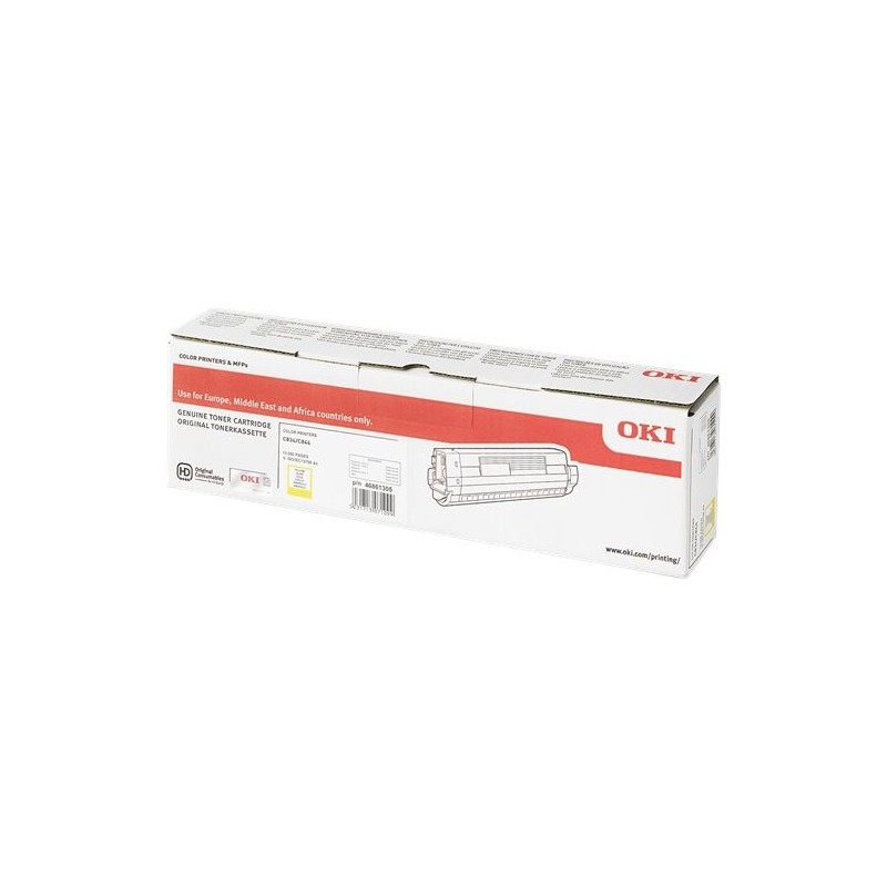 ORIGINAL OKI toner giallo 46861305 C834/C844 ~10000 Seiten
