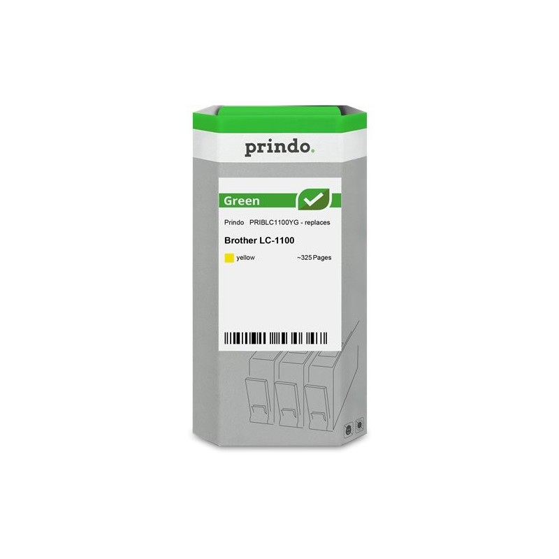 ORIGINAL Prindo Cartuccia d'inchiostro giallo PRIBLC1100YG Green ~325 Seiten