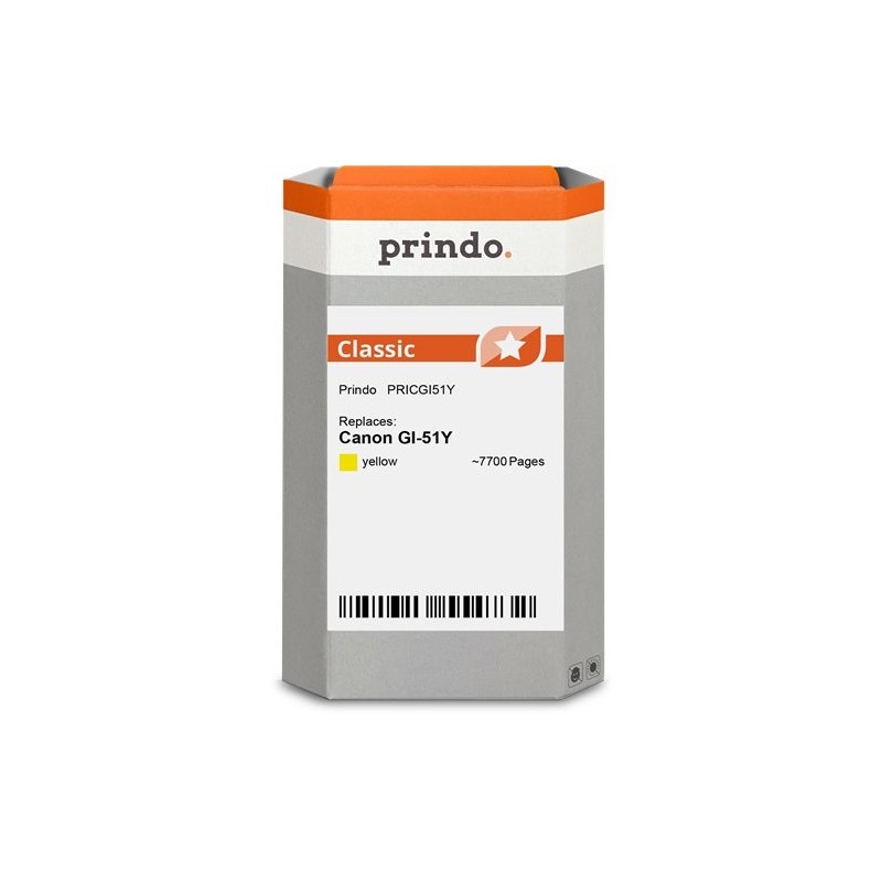 ORIGINAL Prindo Cartuccia d'inchiostro giallo PRICGI51Y Classic ~7700 Seiten 70ml