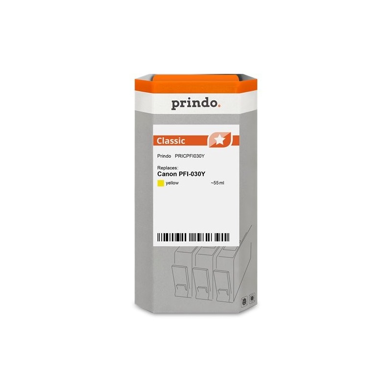 ORIGINAL Prindo Cartuccia d'inchiostro giallo PRICPFI030Y Classic 55ml
