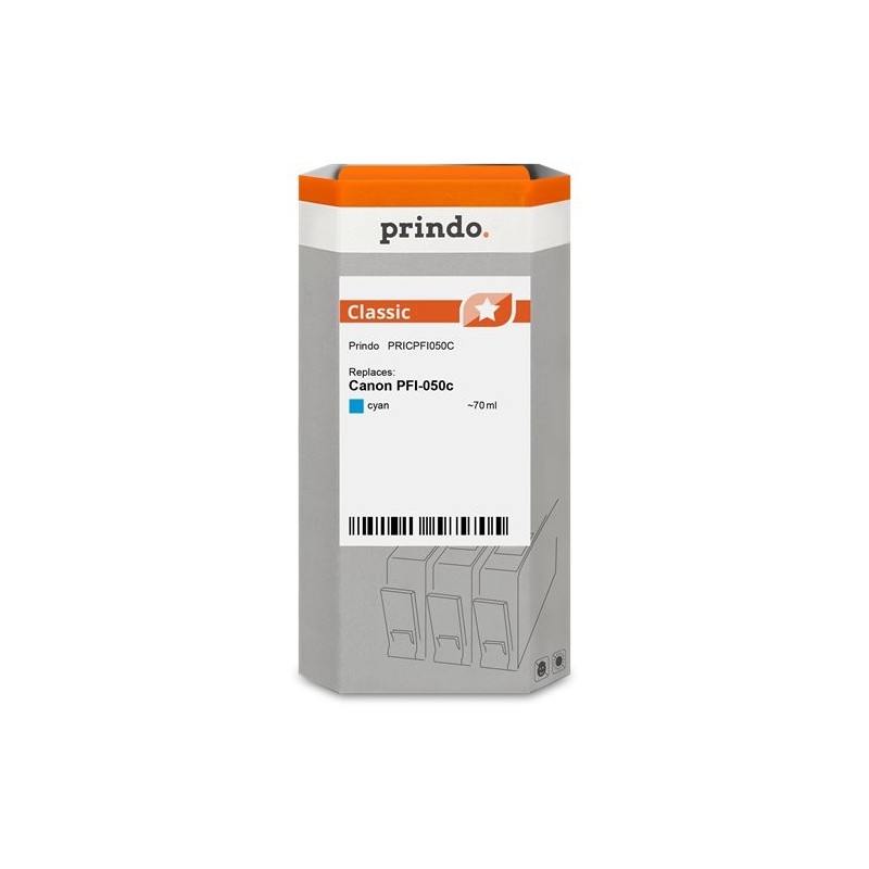 ORIGINAL Prindo Cartuccia d'inchiostro ciano PRICPFI050C Classic 70ml