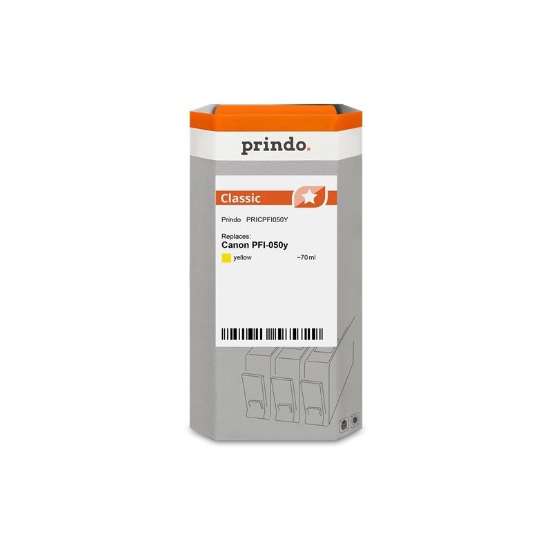 ORIGINAL Prindo Cartuccia d'inchiostro giallo PRICPFI050Y Classic 70ml