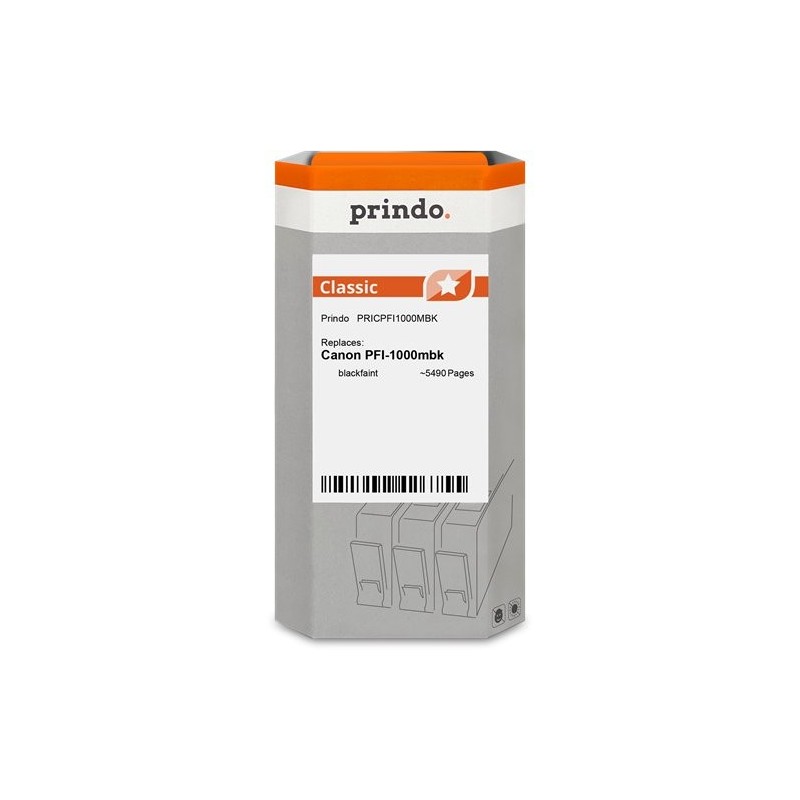 ORIGINAL Prindo Cartuccia d'inchiostro Nero (opaco) PRICPFI1000MBK Classic ~5490 Seiten 80ml